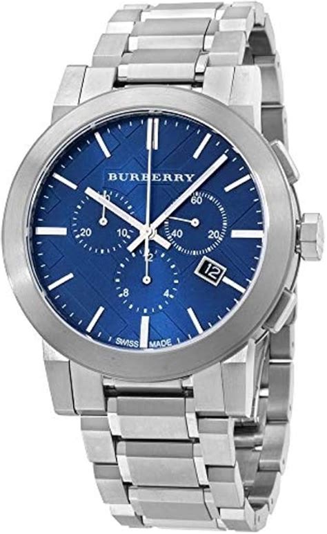 burberry bu9363 men's wrist watch|BURBERRY BU9363 Men's Watch, Blue, 42 mm, Bracelet.